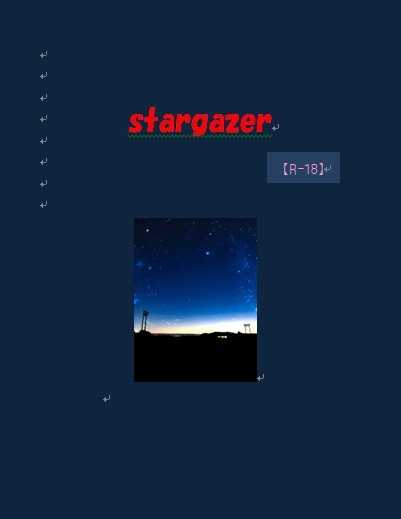 stargazer [If Maria can talk.(tomo)] ラブライブ！