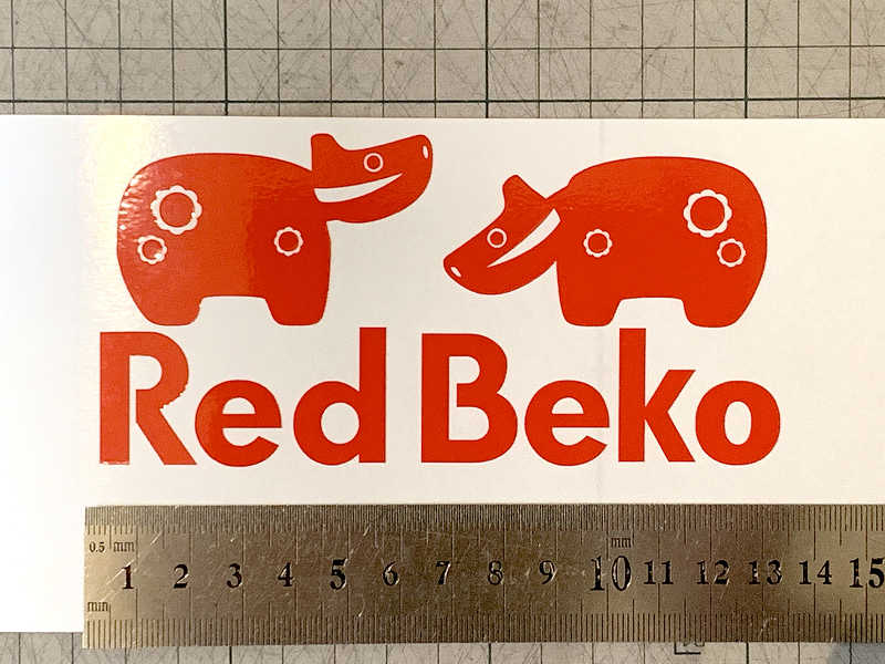 RED BEKO カッティングステッカー [葵工房(nabe)]