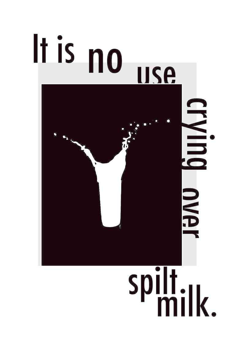 It is no use crying over spilt milk. [驟雨(溝木頼久)] アイドリッシュセブン