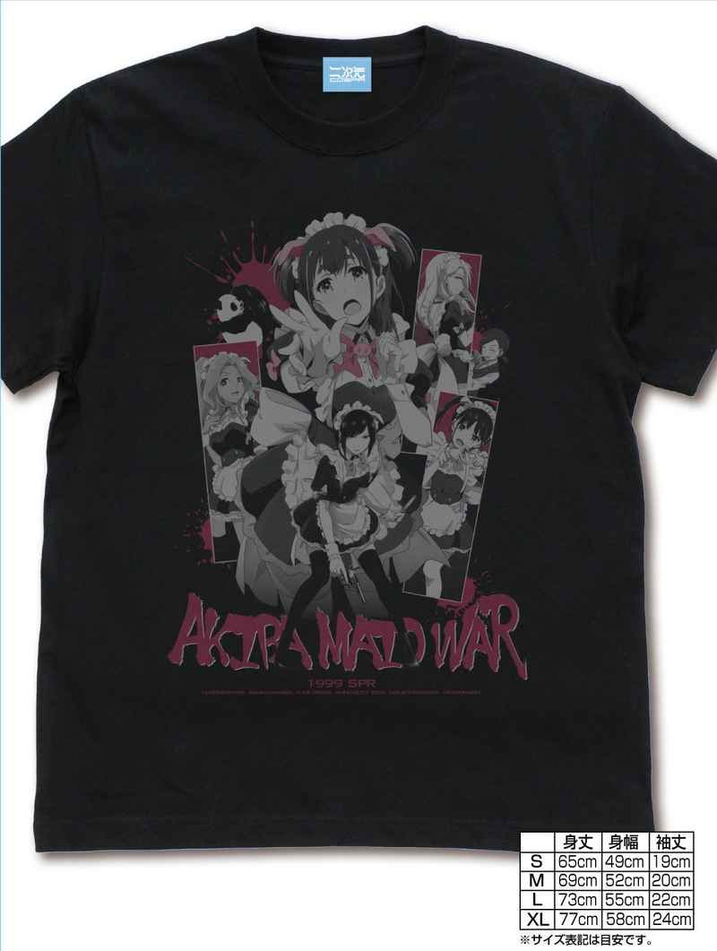 コスパ アキバ冥途戦争 Tシャツ BLACK-L