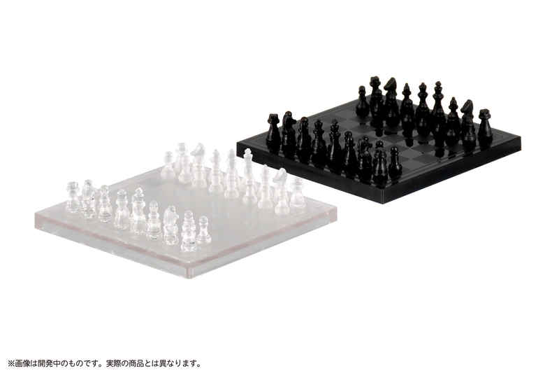 エムアイシー プリプラ フィギュアでチェス(クリア×ブラック) プラモデル